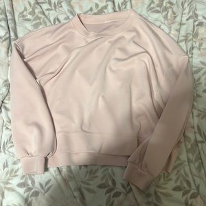 Lululemon oversized crew in color pink mist -